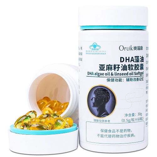 奥瑞康DHA藻油亚麻籽油软